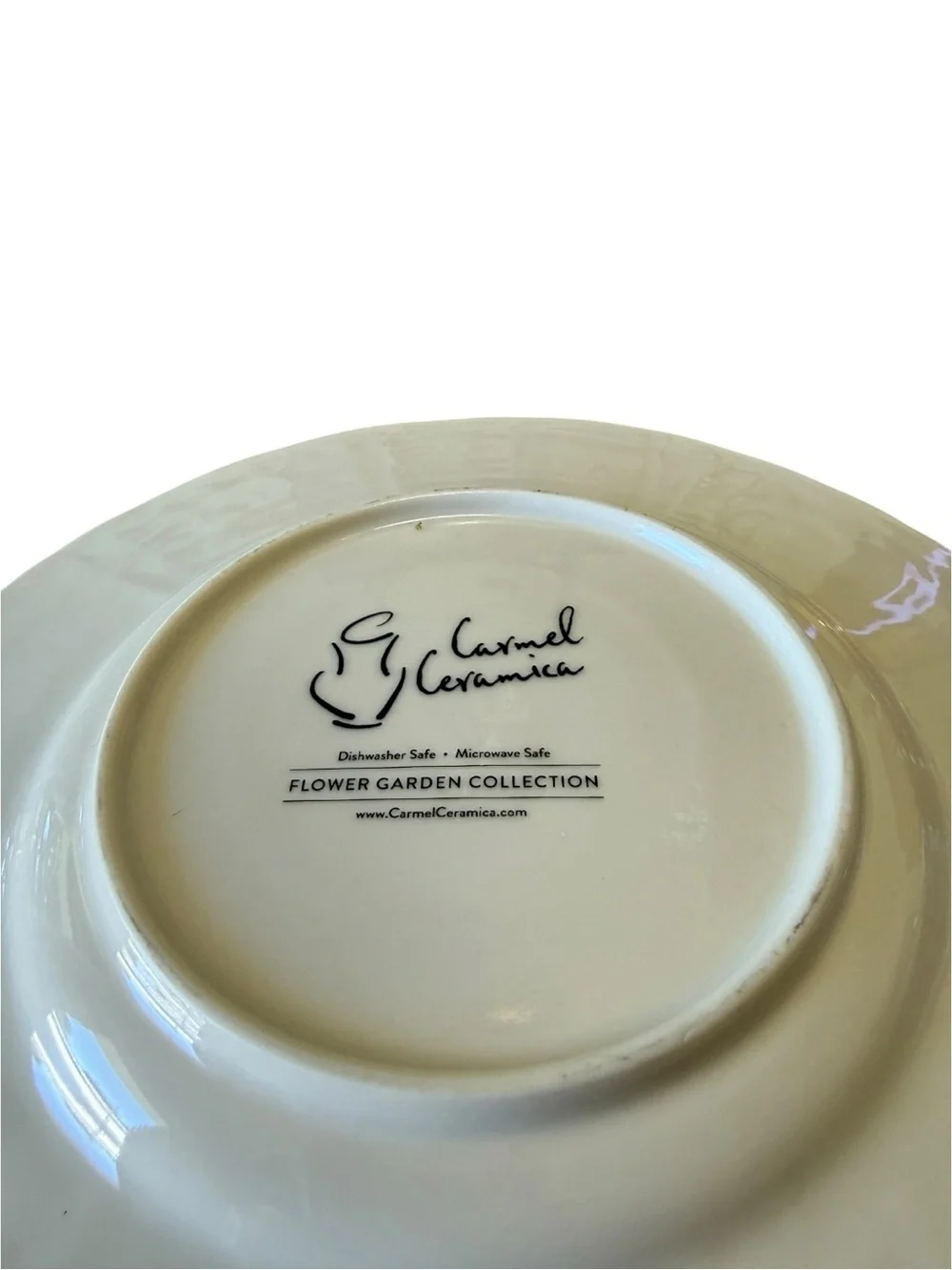Plate-Salad/Dessert-Carmel Ceramica-Flower Garden Collection-Embossed Design